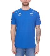 Kappa X ALPINE Formel 1 F1 Herren T-Shirt mit HYDRO WAY PROTECTION-Tec...