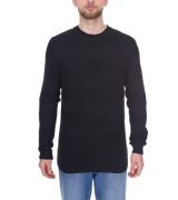 Denim Project Herren Strick-Pullover mit dezenter Musterung Baumwoll-P...