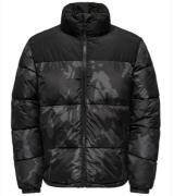 ONLY & SONS Melvin Herren Winter-Jacke mit dezentem Allover-Print Puff...