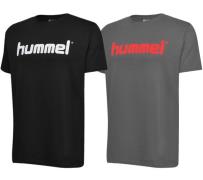 Hummel Herren T-Shirt Baumwoll-Shirt mit Logo-Print Sport-Shirt 225508...