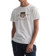 GANT Herren T-Shirt mit großem Marken-Print und Schriftzug Baumwoll-Sh...