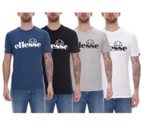 ellesse Fuenti T-Shirt Herren Baumwoll-Shirt mit Logo-Print Sport-Shir...