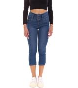 ARIZONA Capri Jeans Damen High-Waist Hose 3/4 Denim Pants 56458744 Dun...