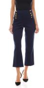 bruno banani Hose Matrosen-Hose elastische Damen Sommer-Hose in Croppe...