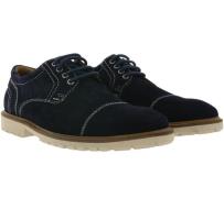 MANZ Veloursleder-Schnürschuhe klassische Derby-Schuhe Firenze AGO Dun...