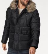 bruno banani Jacke Stepp-Jacke moderne Herren Übergangs-Jacke mit Fell...