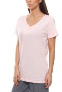 Kappa Shirt Kurzarm-Shirt modisches Damen T-Shirt Rosa