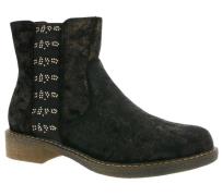 ARIZONA Schuhe Stiefeletten angesagte Damen Boots im Samt-Look Schwarz...