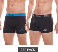 2er Pack Kappa Boxershorts zeitlose Herren Unterwäsche Schwarz