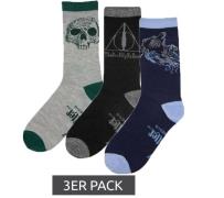 3er Pack Harry Potter Strümpfe zauberhafte Socken Heiligtümer des Tode...