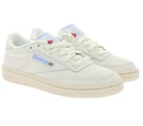 Reebok Classic Club C 85 Low Top Schuhe zeitlose Damen Echtleder Sneak...