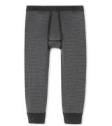 SCHIESSER 3/4-lange Feinripp Unterhose geringelte Herren Hose Dunkelbl...