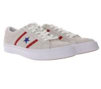 Converse One Star Academy OX Echtleder Schuhe gemütliche Sneaker mit P...