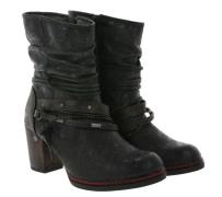 MUSTANG Stiefelette abstrakte Damen Kunst-Leder-Stiefel mit Reißversch...