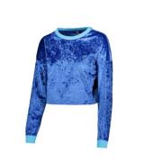 Converse x Miley Cyrus Velvet Longsleeve weiches Damen Boxy Crop Top P...