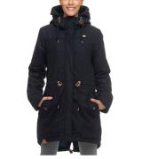 ragwear Elba Übergangs-Jacke funktioneller Damen Winter-Parka mit Kapu...