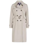 Gil Bret Popeline Trenchcoat langer Damen Mantel mit breitem Gürtel Gr...