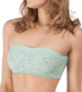 Skiny Miss Lacy Bandeau-Top modischer Damen Spitzen-Bustier Mint