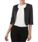 COMMA Business-Jacke verschlussloser Damen Blazer mit Allover-Muster S...