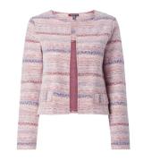 STREET ONE Blazer zeitloser Damen Strick-Jacke mit Allover-Muster Bunt