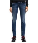 MUSTANG Gina Skinny-Jeans bequeme Damen Hose Denim Blau