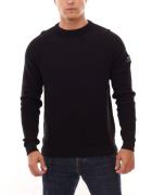 REDEFINED REBEL Herren Strick-Pullover Crewneck Pulli Bear Knit Schwar...