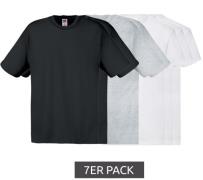 7er Pack FRUIT OF THE LOOM Herren Rundhals-Shirt Baumwoll-T-Shirt 8509...