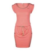 ragwear Tag Damen schickes Tag-Kleid Peta-Approved mit Rundhalsausschn...