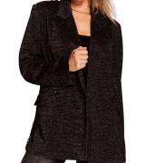 ZHRILL Catira Damen Long-Blazer mit Schulterpolster klassischer Jacken...