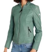 ALPENBLITZ Damen Leder-Jacke rockige Biker-Jacke Echtleder-Jacke 64331...