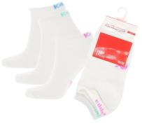 3er Pack Kappa Sportsocken schlichte Sneaker-Socken Weiß/Pastell Pink/...