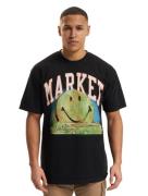 Market Smiley Out Of Body T-Shirts verwaschen schwarz