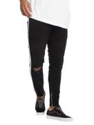 vsct Knox Stripe Slim Fit Jeans Schwarz Kneecut