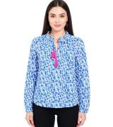 ZWILLINGSHERZ Damen Sommer-Bluse "Colorful Leopard" mit Leopard-Muster...