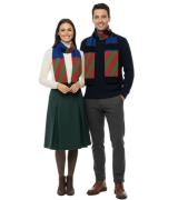 Opening Ceremony Modischer gestreifter Winter-Schal mit Logo-Patch – M...