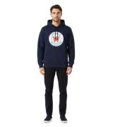 Wood Wood Ian Crest Herren Kapuzenpullover Moderner Hoodie mit Crest-L...
