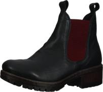 Modische LAZAMANI Stiefelette Schlupfschuhe für Damen 68002 black-red ...
