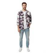 Soulland Joe AOP Shirt Langarmhemd für Herren mit modernem Allover-Des...