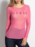 Guess Longsleeve in pink für Damen, Größe: L. W0VP00KAB10