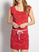 Ragwear Jerseykleid in rot für Damen, Größe: L. Tamy Birds